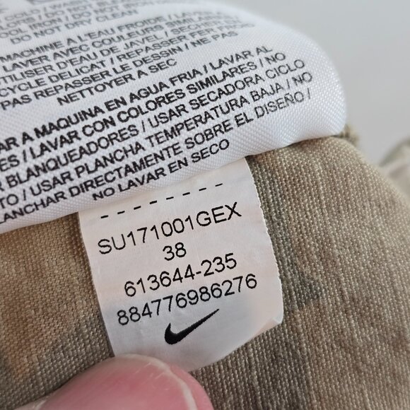 Nike Shorts Mens 38 Khaki Cargo Outdoor Utility Pockets Cotton Ripstop Hiking - Picture 10 of 11